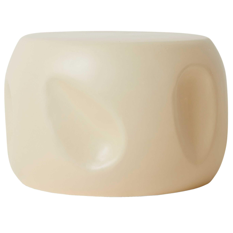 HKliving Currents Ceramic bijzettafel Ø50 Shell