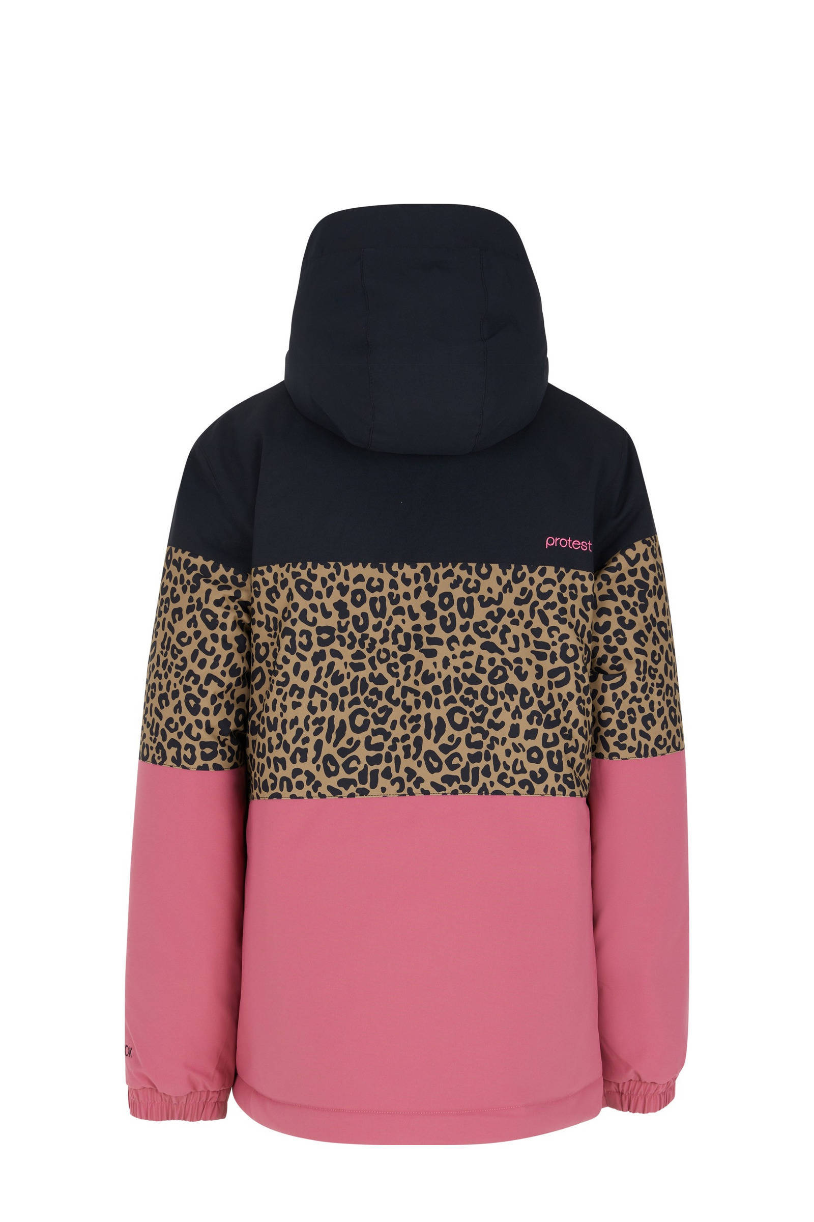 Protest ski-jack Fugee Jr oudroze/zwart/camel