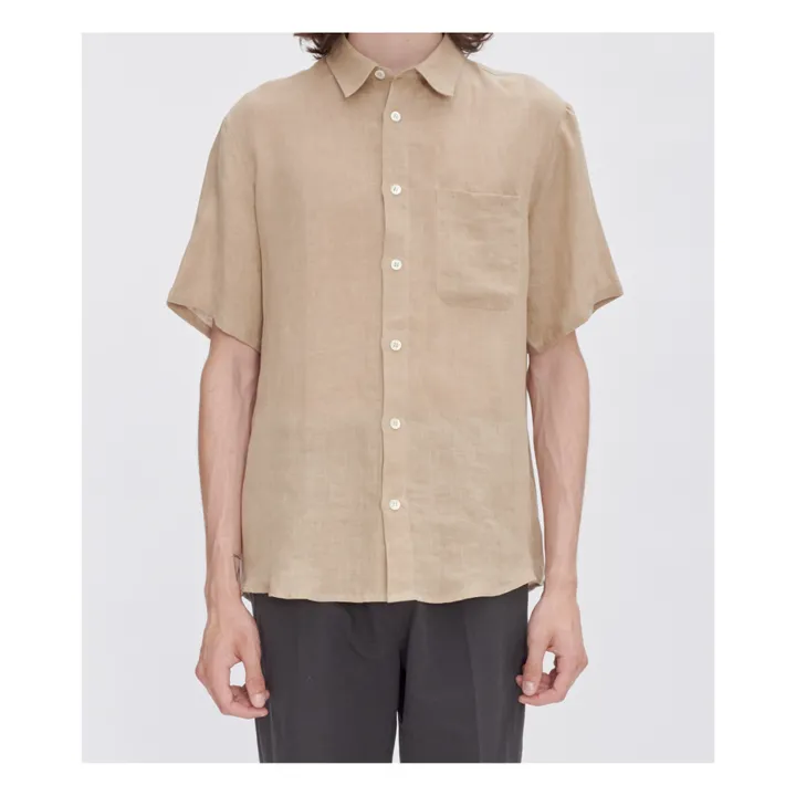 A.P.C. Chemisette Bellini Logo Lin | Beige