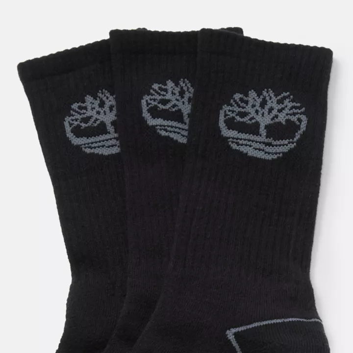 Lot de 3 paires de chaussettes Bowden unisexes en noir