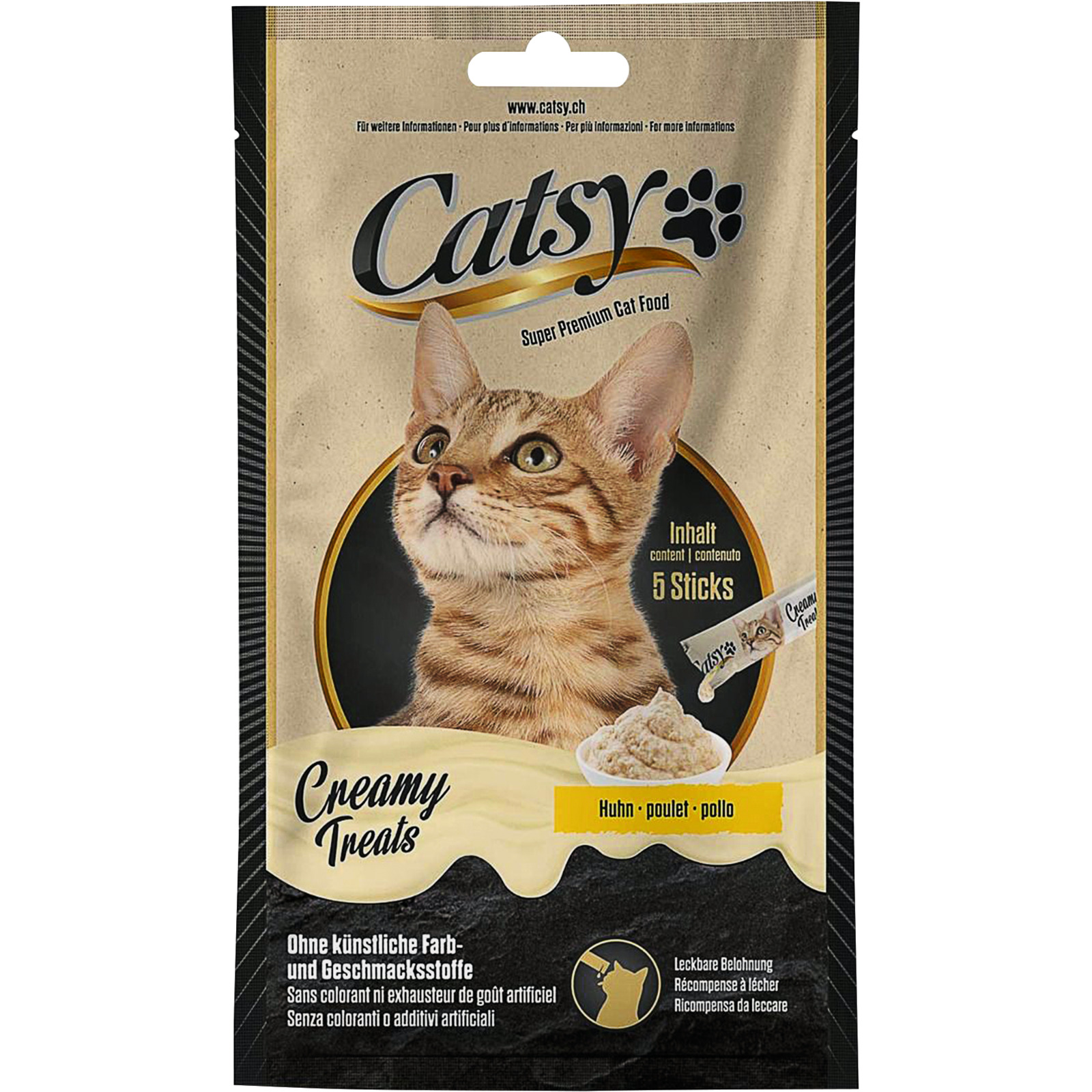 Catsy Creamy Snack, Chicken 5x14g