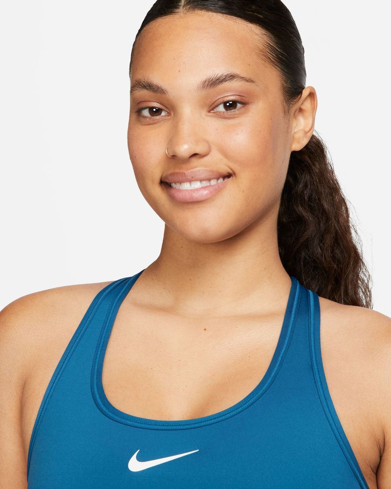 Brassière Nike Swoosh Bleu pour femme
