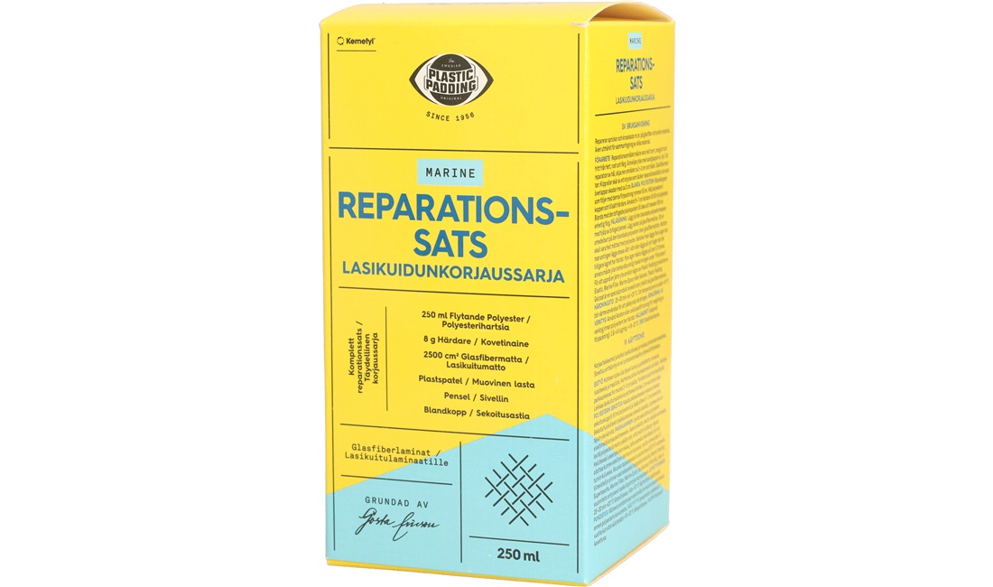 Bådplast reparationssæt, 250ml. Plastic Padding