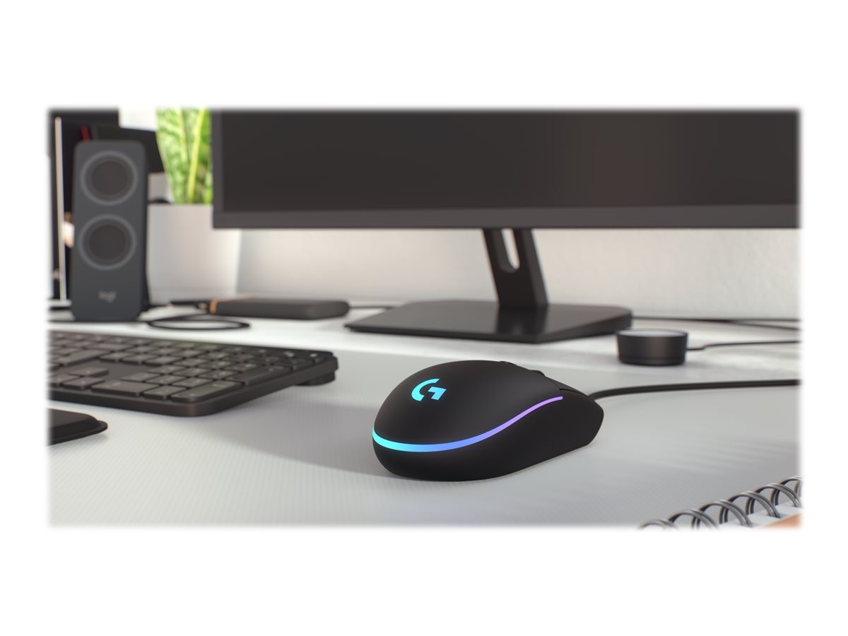Logitech - G203 LIGHTSYNC Gaming Mus Black