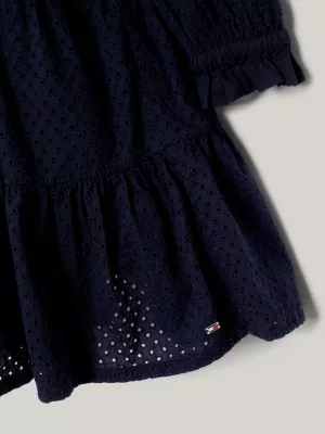 Vestido em camadas Essential Broderie Anglaise
