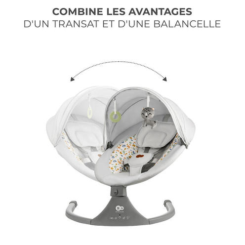 Transat balancelle électrique Lumi 2 light grey - Gris - KINDERKRAFT