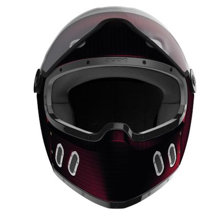Casque Qwart PHOENIX 14 CARBON - Rouge / Carbone