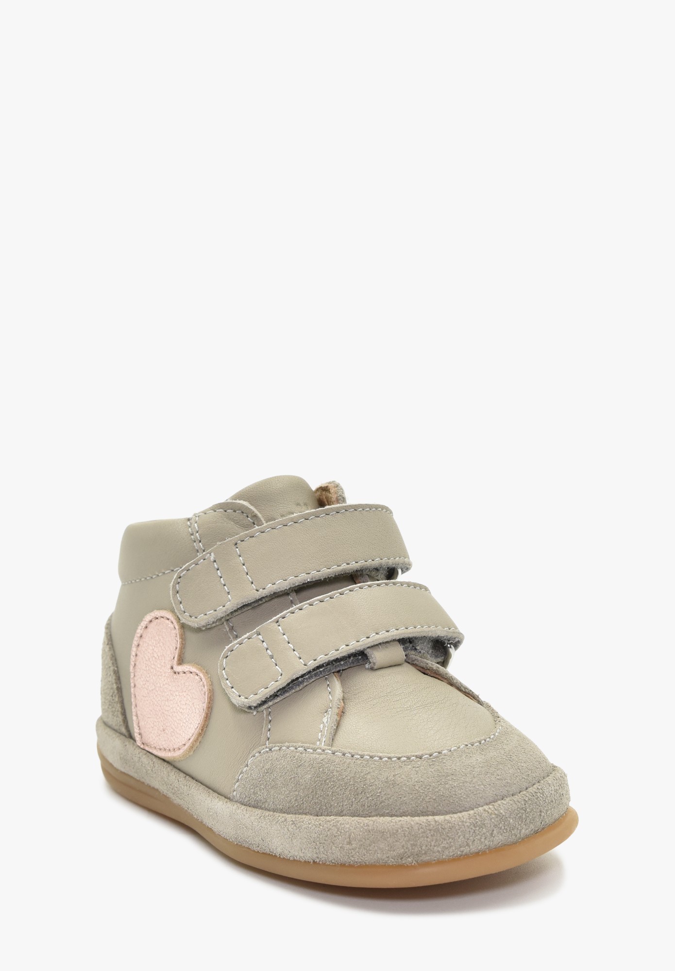 Aubépine cœur   erste Schritte Beige Metall Rosa