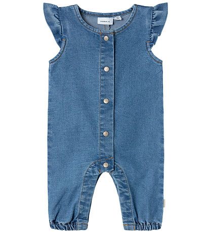 Name It Buksedragt - NbfLola - Medium Blue Denim