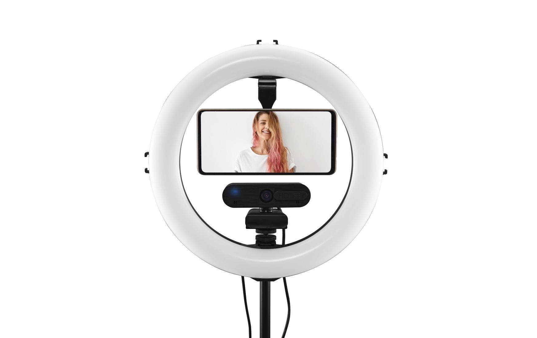 Halterung Handy «Puck» magnetisch, universalKompakter Magnet-Halter zur sicheren Befestigung eines Smartphones an Kamerastative und ¼“-Anschlüsse