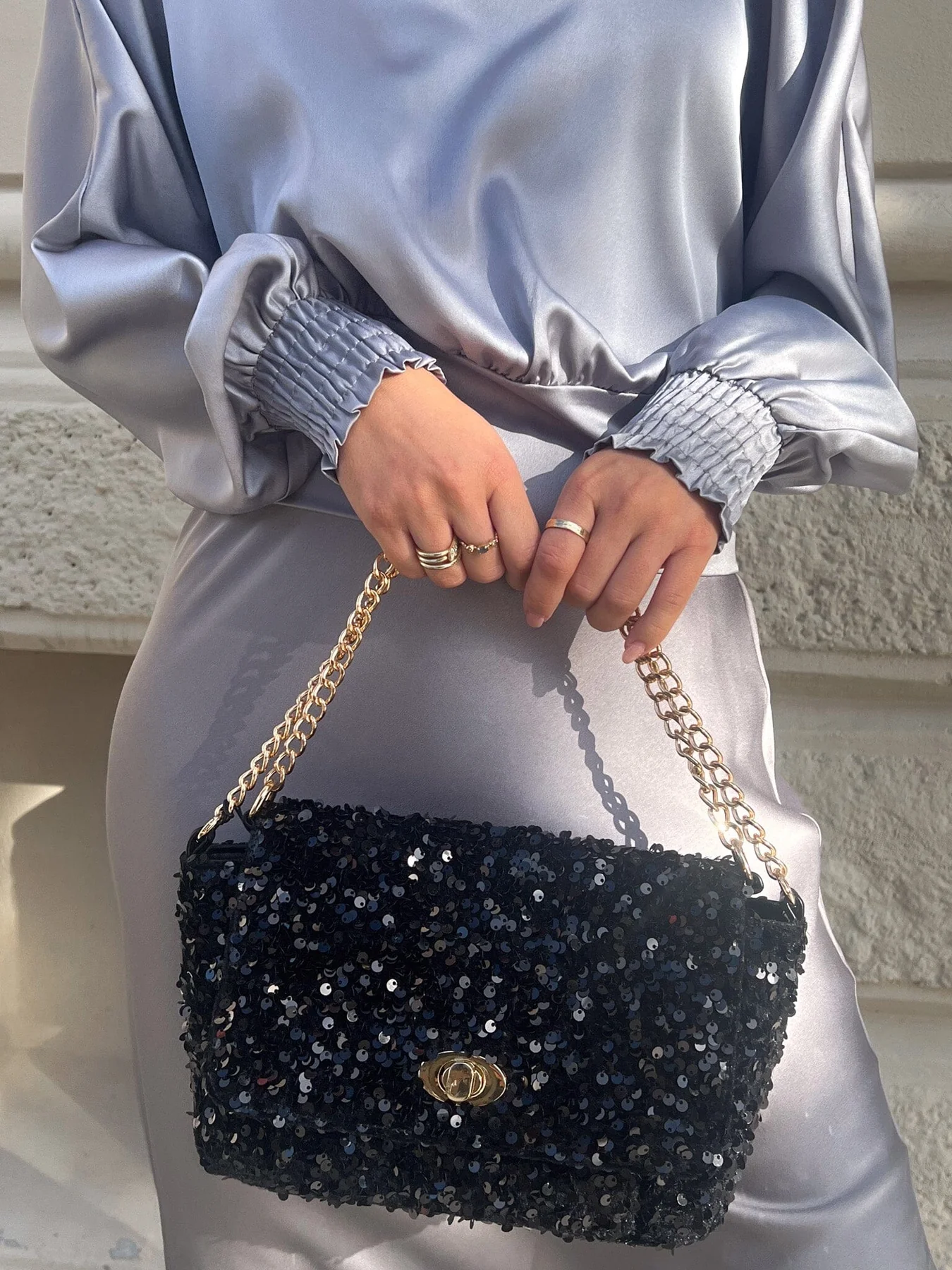 Noella Krista Blouse 1215 silver grey