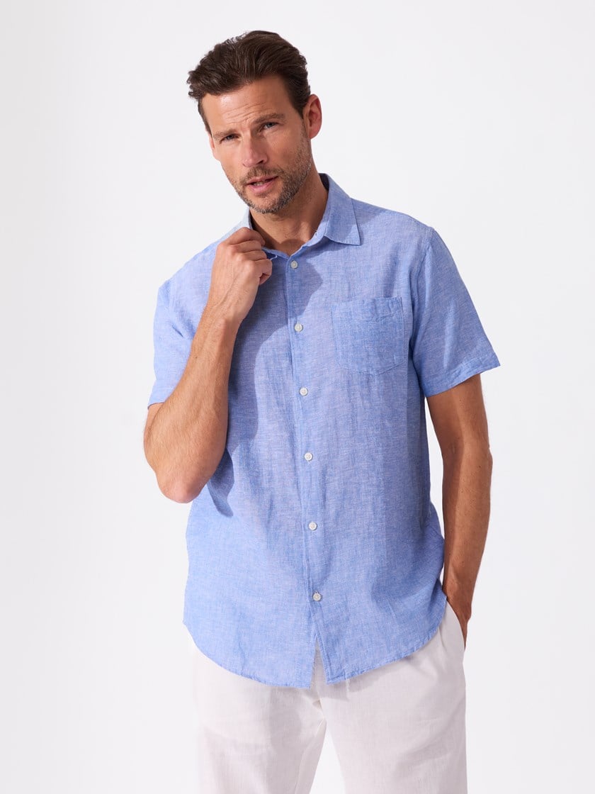 Elia skjorte Chambray Blue