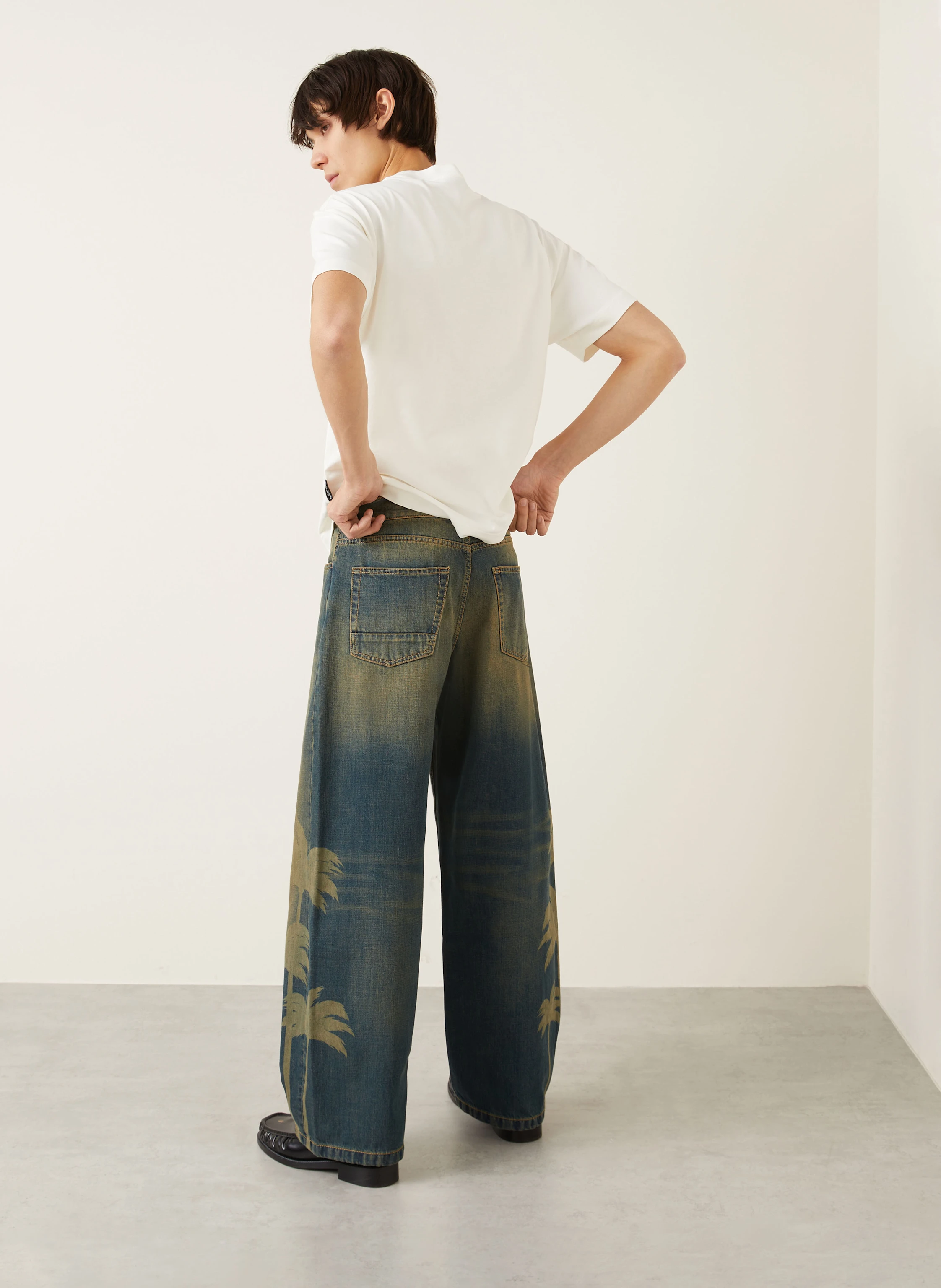 Palm Angels Jeans LASER PALMS