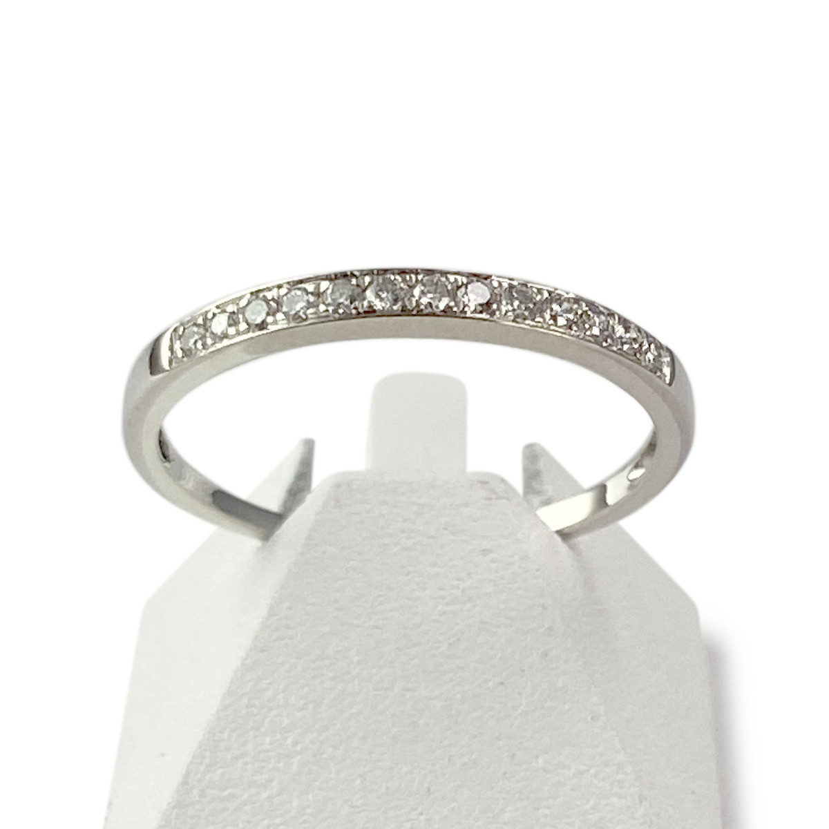 Bague d'occasion or 375 blanc diamants