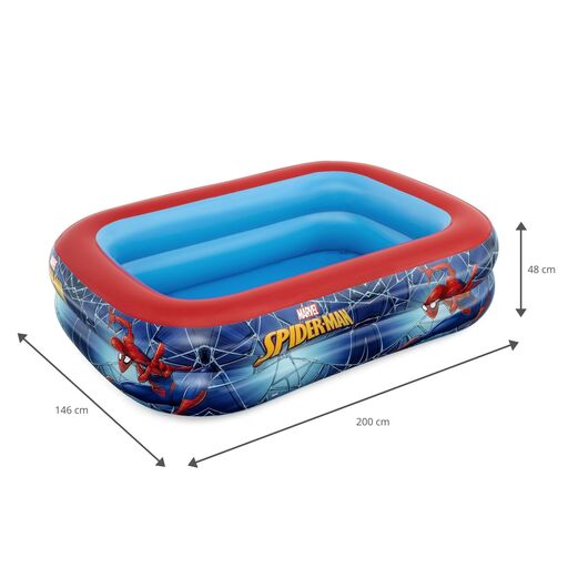 Piscina inflável infantil Bestway Homem-Aranha 200x146x48 cm