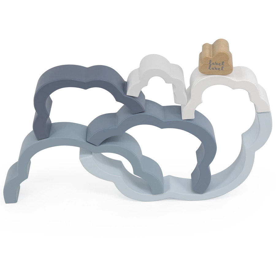 Label-Label - Rainbow Puzzle Cloud - Blau