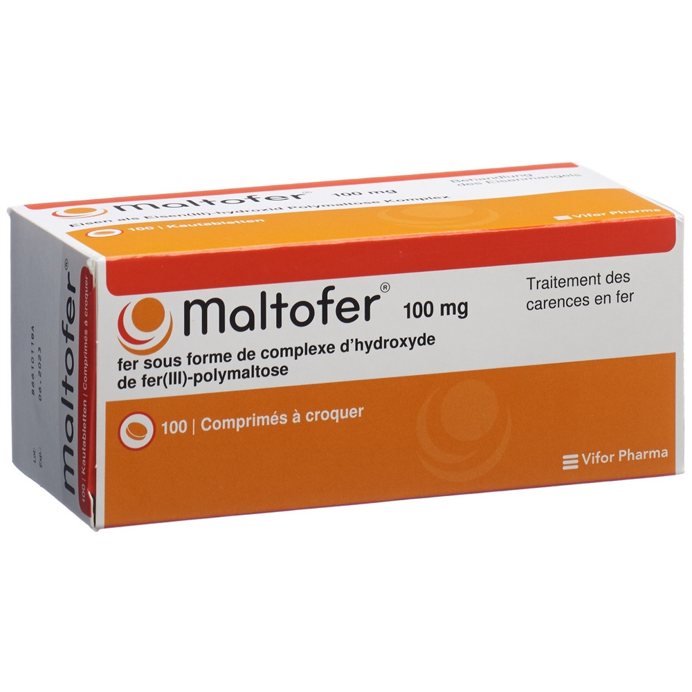 MALTOFER Kautabl 100 mg Blist 100 Stk