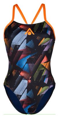 Maillot de Bain 1 Pièce Femme Aquasphere Essential Tie Back Multi Couleurs Orange