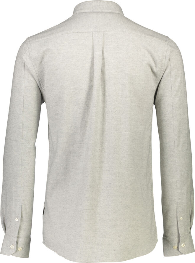 Lindbergh Brushed twill shirt L/S Grå