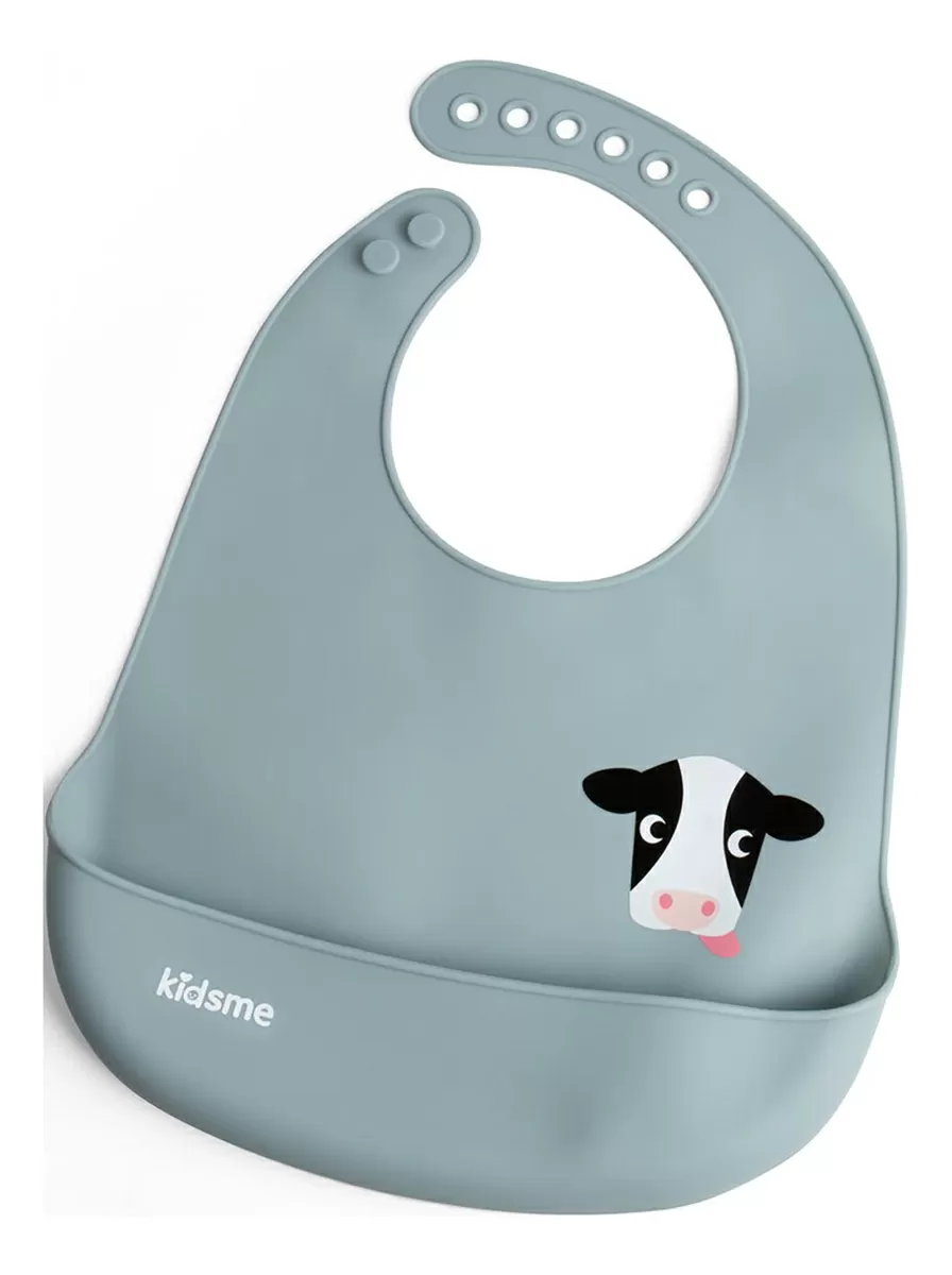 Kidsme Easy Clean Bib - Azure - 1 stk.