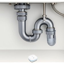 Détecteur de fuite d'eau, alarme: env. 85 dB, blanc