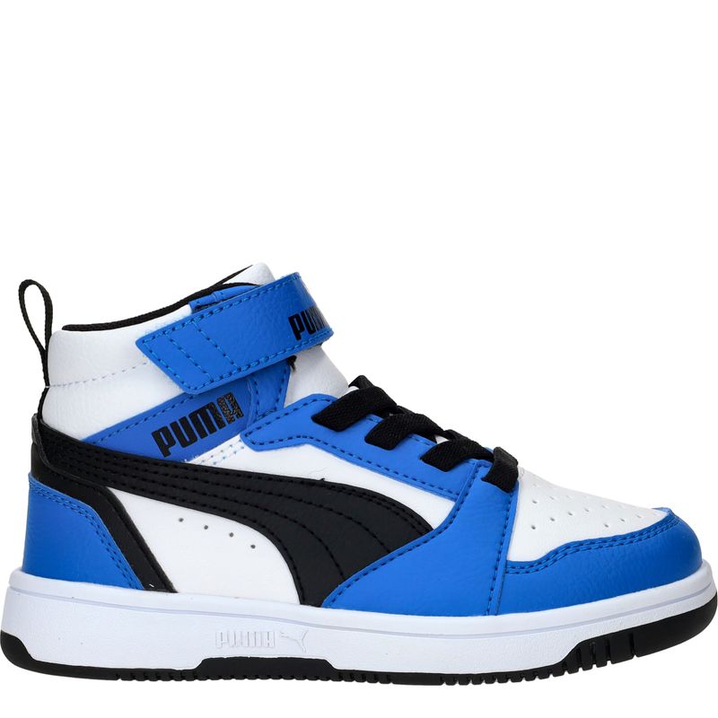 Puma Rebound V6 Mid Sneakers Blauw Jongens