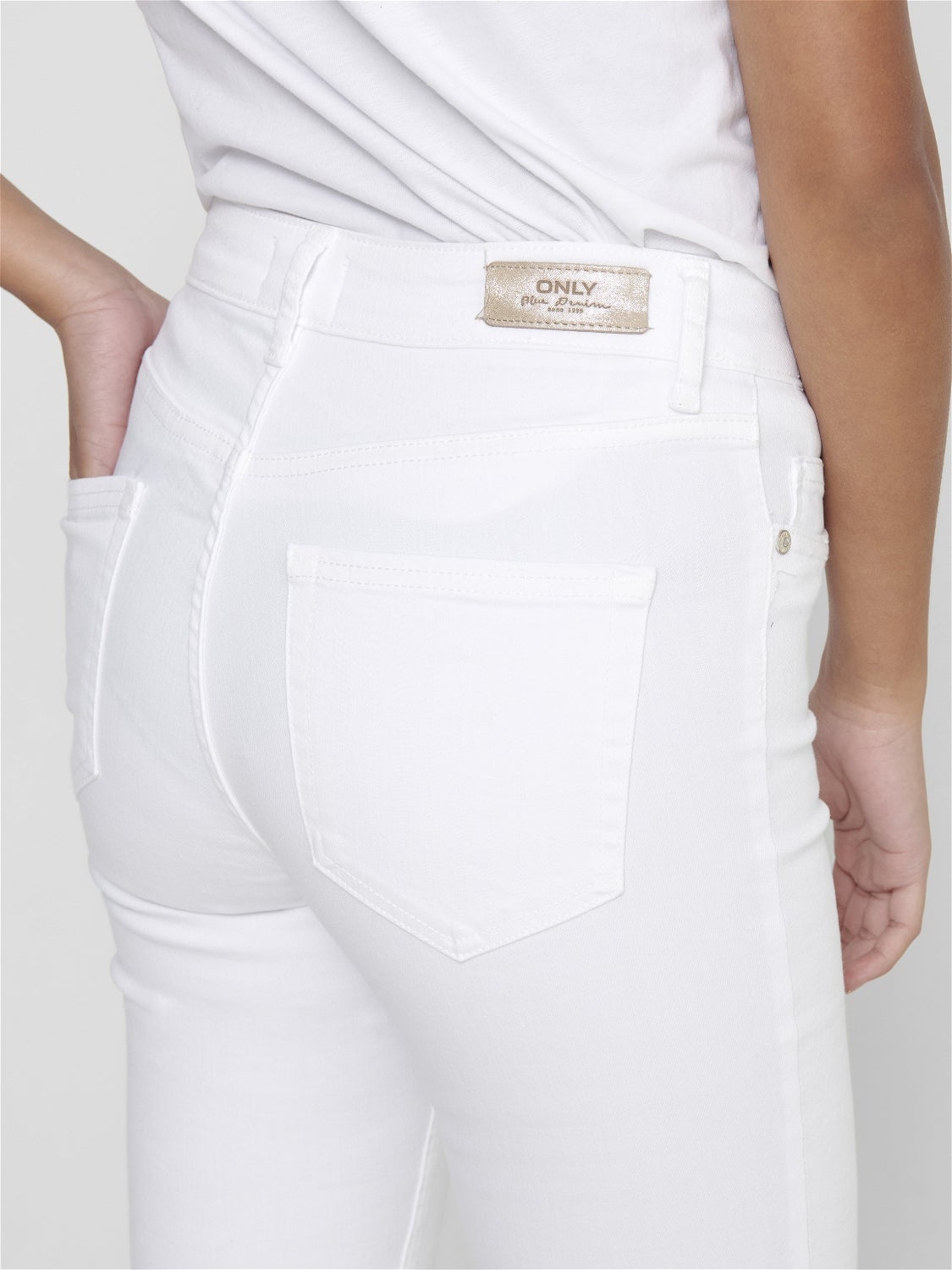 ONLBLUSH Mittlere Taille Skinny Fit Jeans White