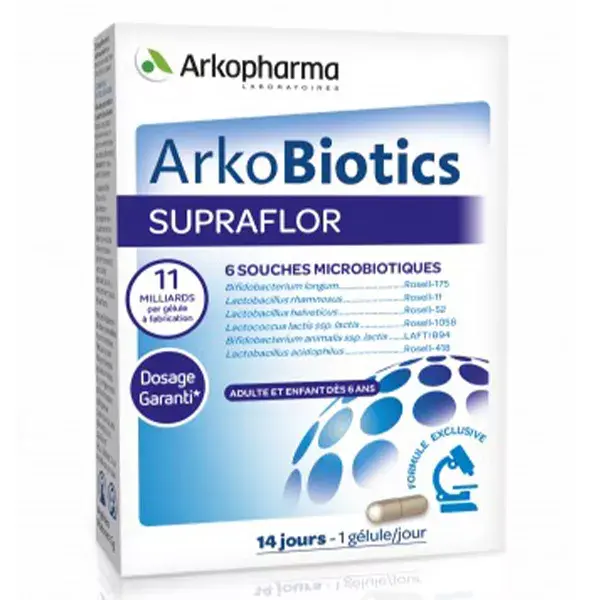 Arkopharma Arkobiotics Supraflor Fermentos Lácticos 14 cápsulas