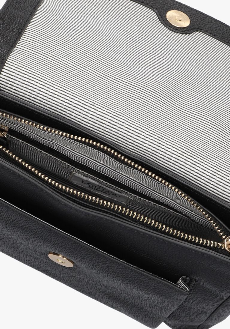 LOULOU ESSENTIELS zwarte loulou essentiels schoudertas cross body royal nappa