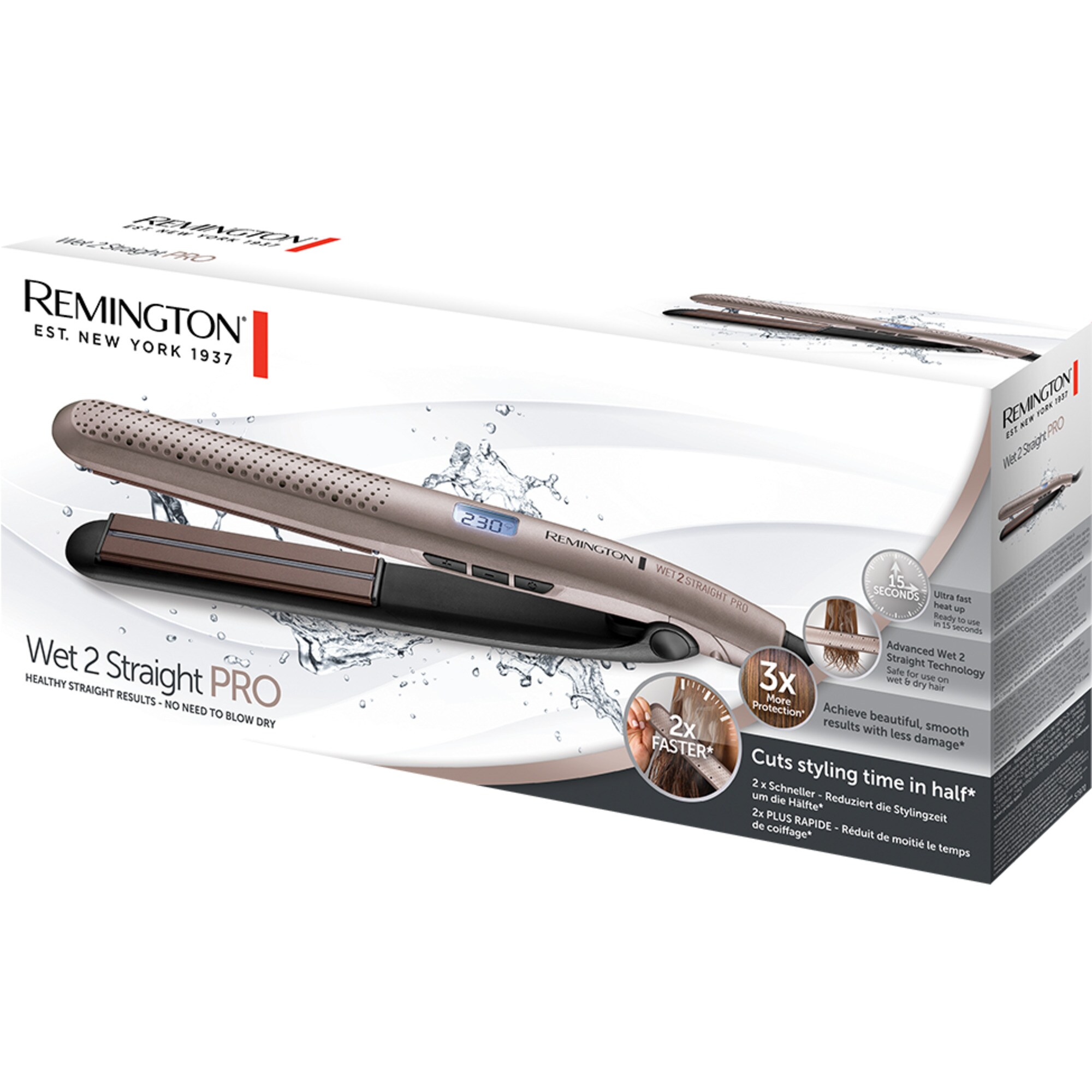 Remington Haarglätter Wet 2 Straight Pro S7970