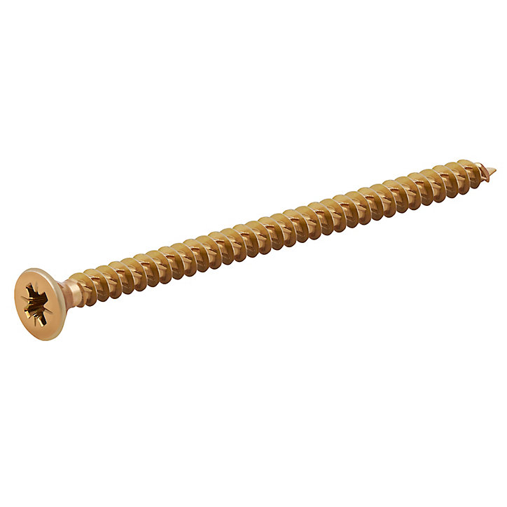 Vis à bois Turbodrive Premium pozidriv zinguée jaune 4x60 mm - 500 pièces