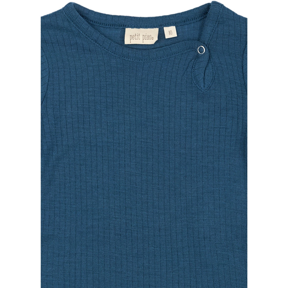 Køb Petit Piao Ensign Blue PPDante Body L/S Merino Uld