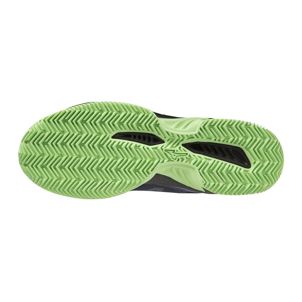 Mizuno WAVE EXCEED LIGHT PADEL - Chaussures padel Homme evening blue/patina green/iolite