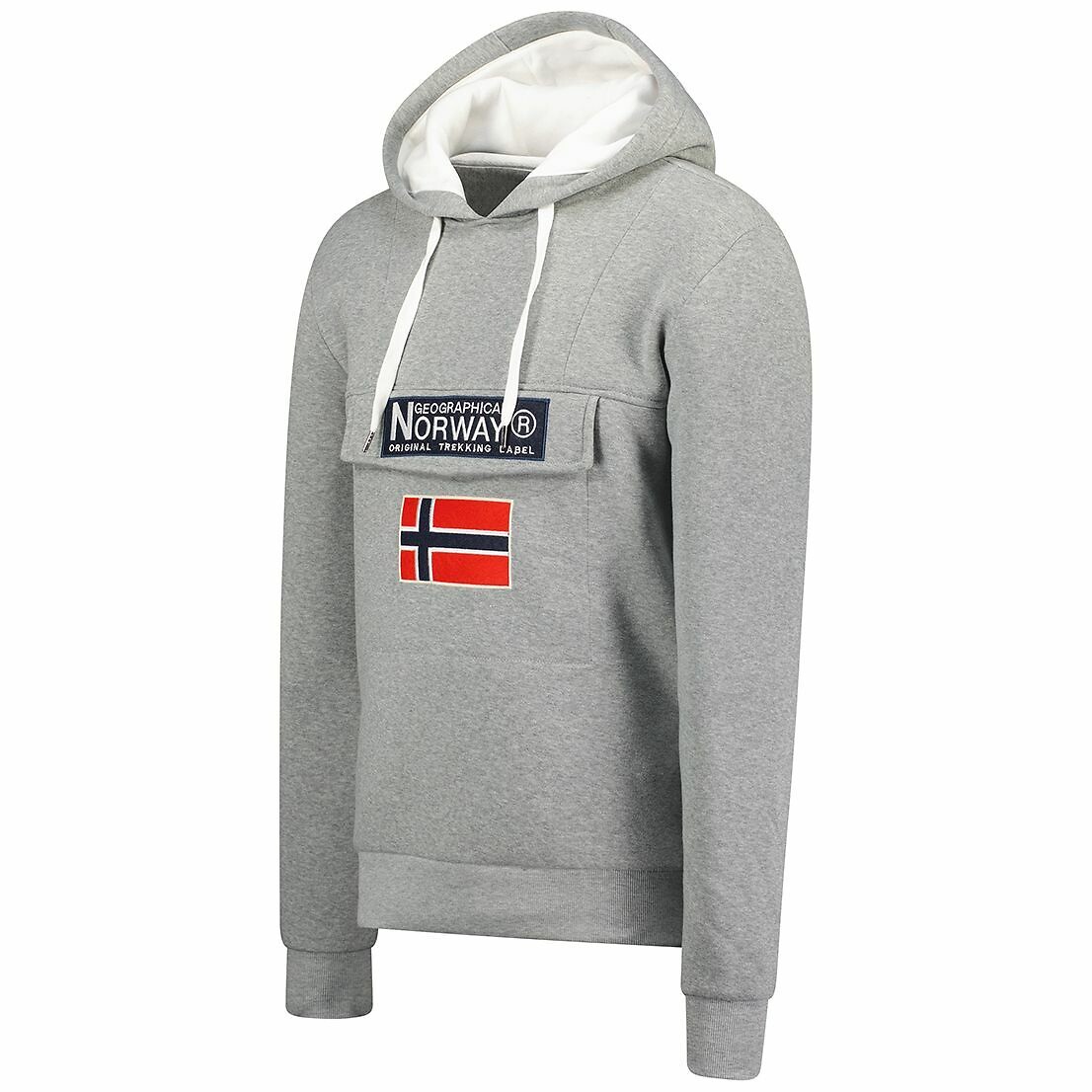 NORUEGA GEOGRÁFICA<br>Moletom com capuz e logo Gadrien