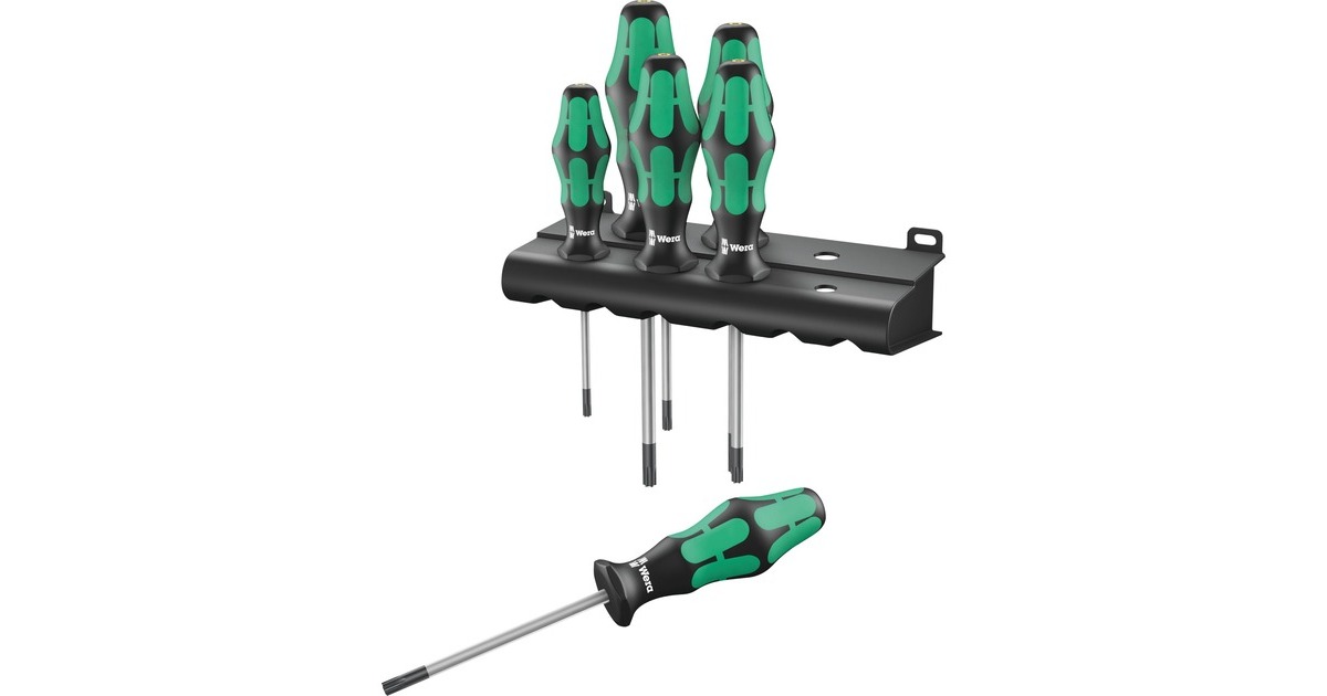 Wera367/6 Schroevendraaierset Kraftform Plus  (Zwart/groen, 6-delig)