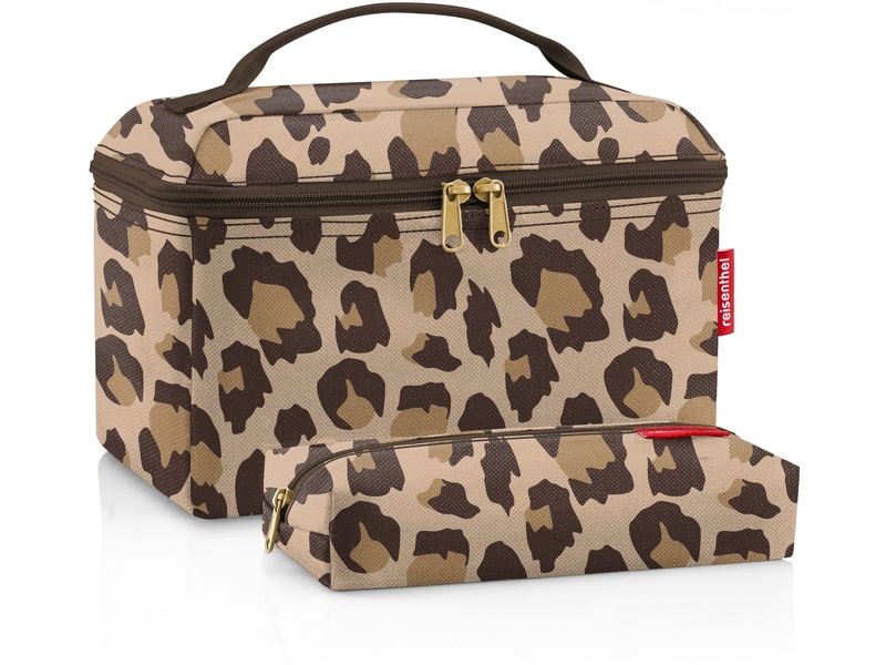 Reisenthel Necessaire Beautycase set Leo Macchiato Beautycase und Rectangle-Bag