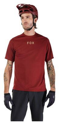 Maillot Manches Courtes Homme Fox Ranger Wordmark Rouge