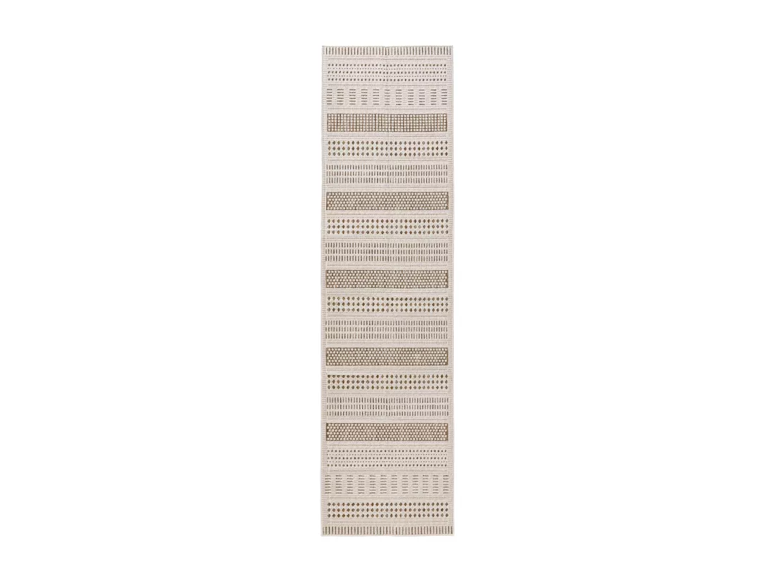 Tapis d'extérieur & intérieur Kaleo Crème/Beige 70x200 cm