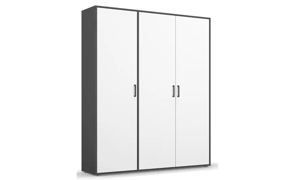 Drehtürenschrank Absetzung: Grau 140 cm 3 Stück