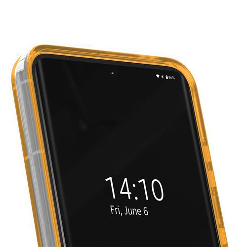 Samsung Galaxy S24 Hardcase Hülle Clear Case Designer MagSafe-Modul (IDCLCMS-S24-499) - Orange Spritz