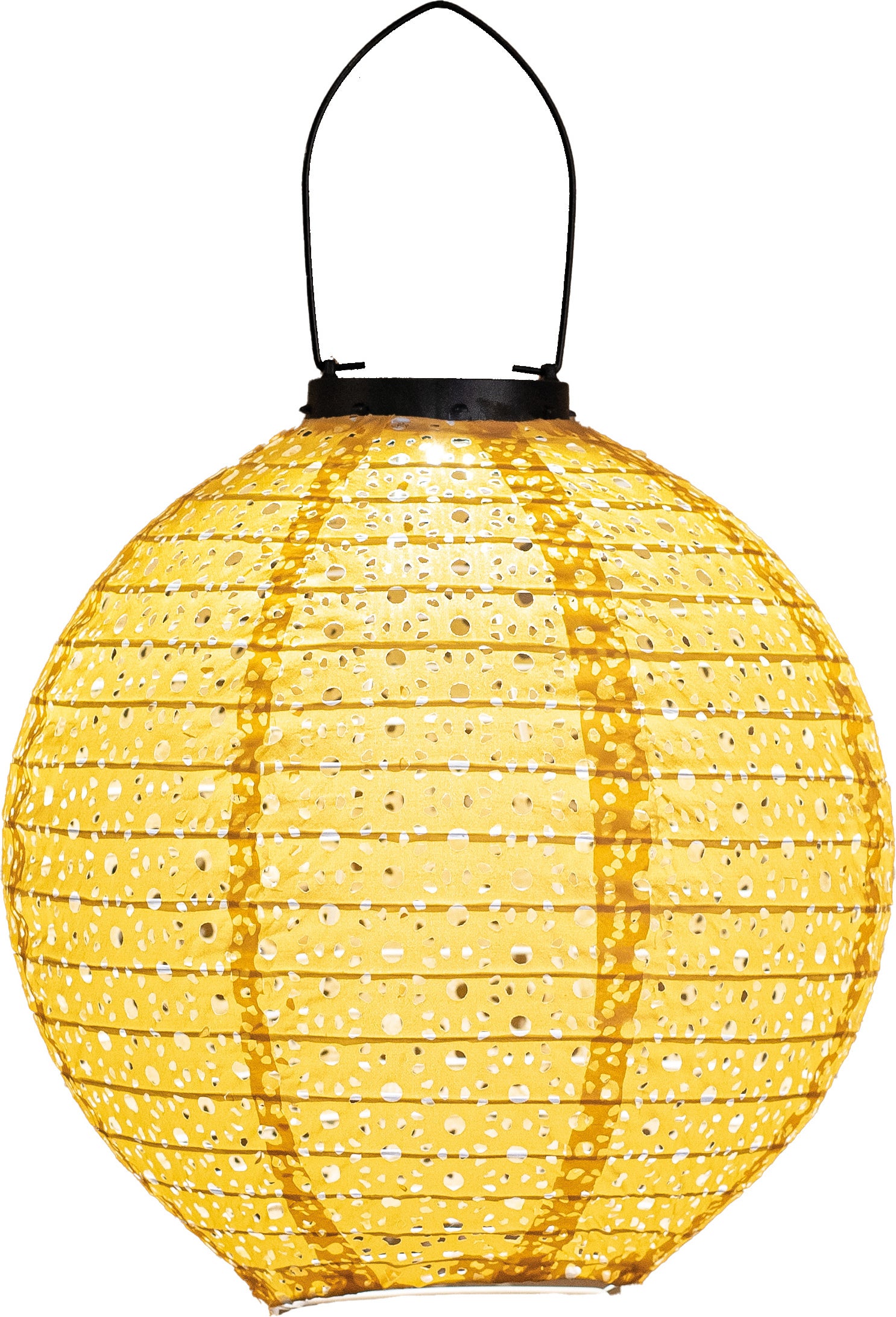 Solar lampion Marrakesh geel D 25,5 x H 25,5 cm