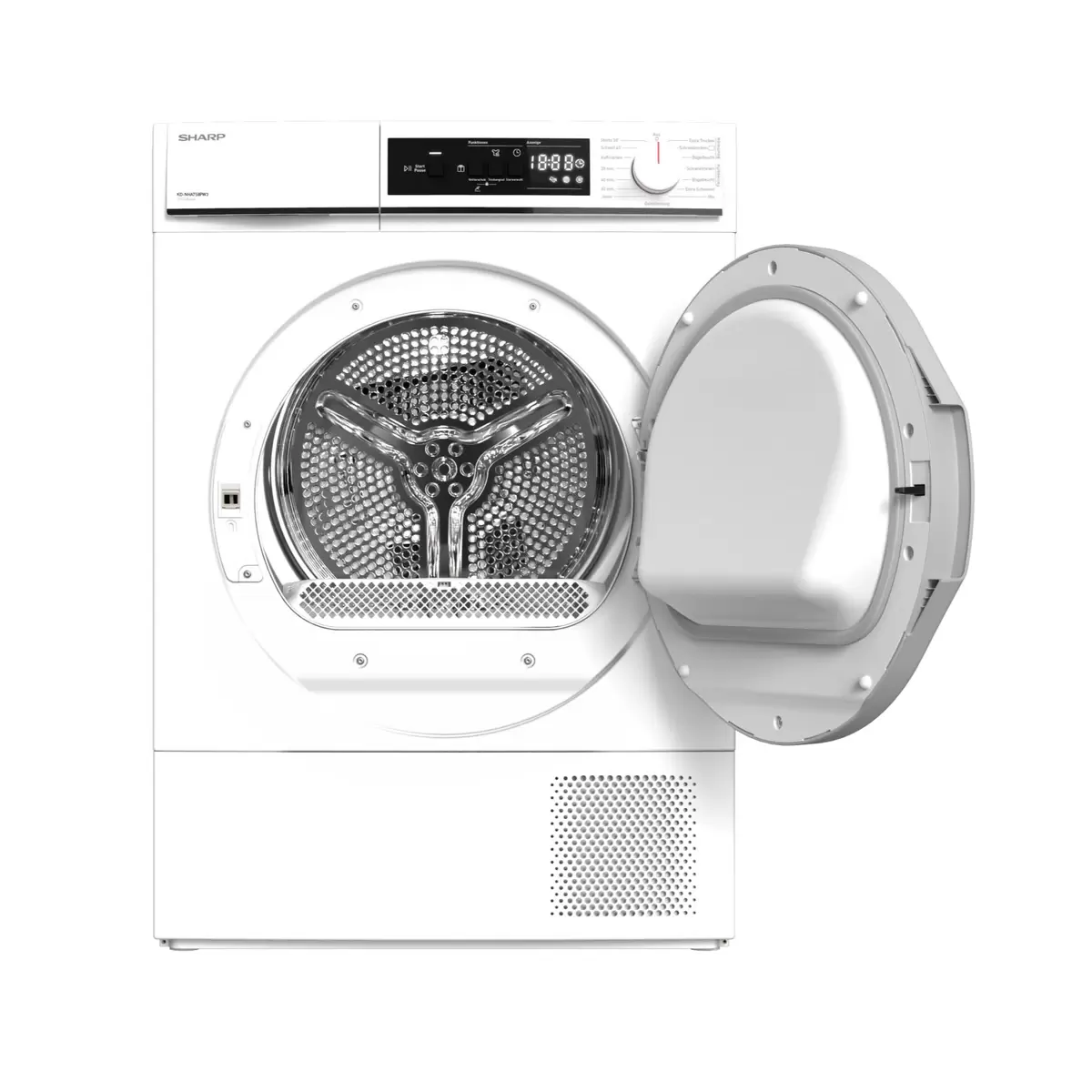 Wäschetrockner 7kg Sharp KD-NHA7S8PW3-DE weiss