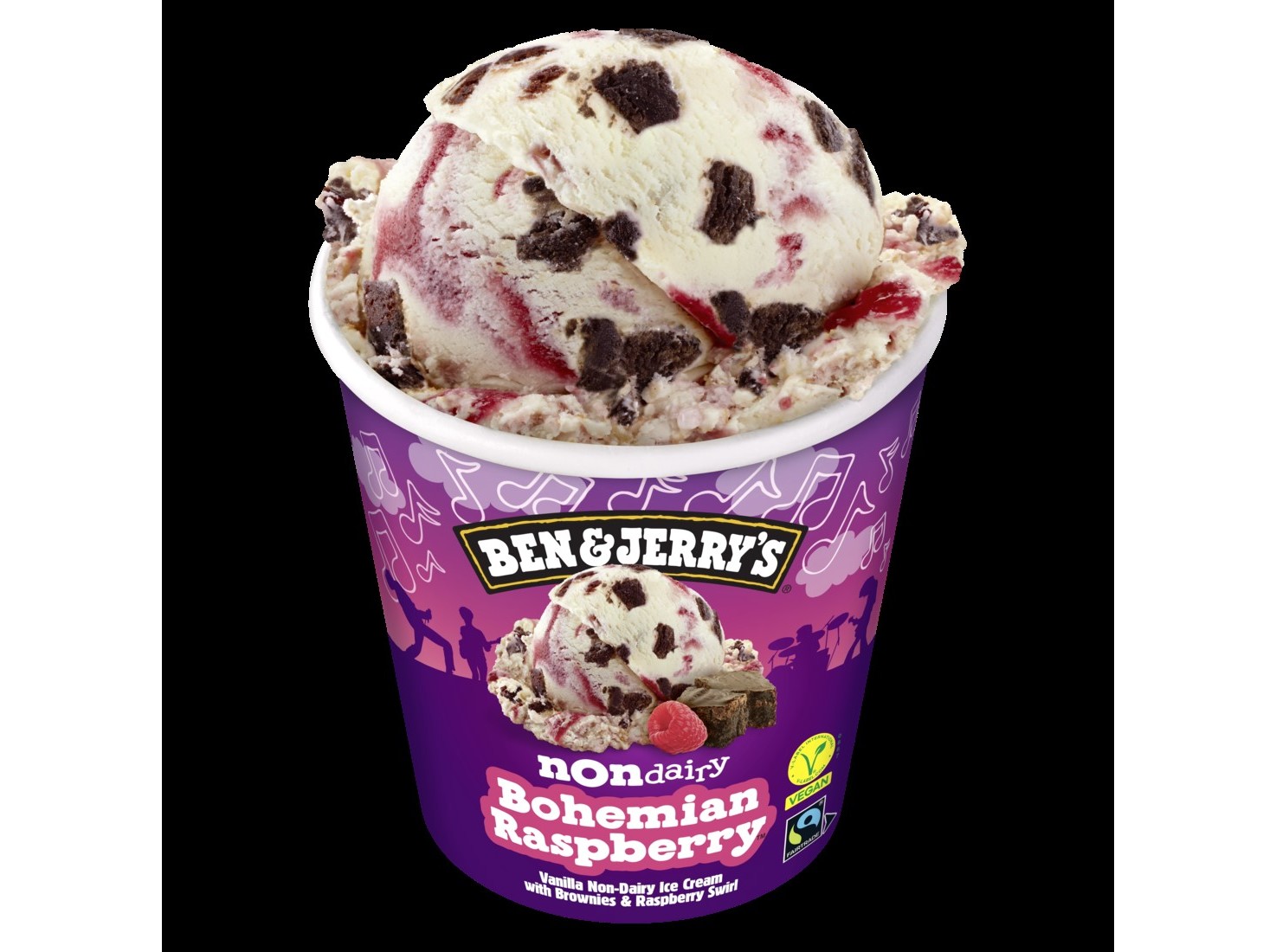 GELADO BEN & JERRY'S BOHEMIAN RASPBERRY 465ML