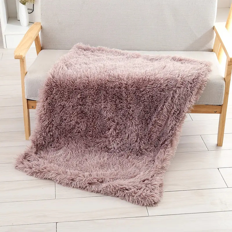 (100x75cm) Gemütliche Haustier Kuschel Decke für Hunde / Katzen - Dunkelgrau