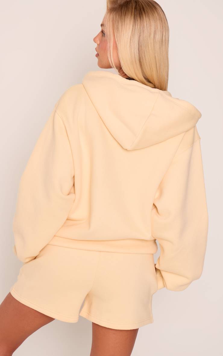 Butter Cream Short En Molleton Brodé Athletics Club Buttercream