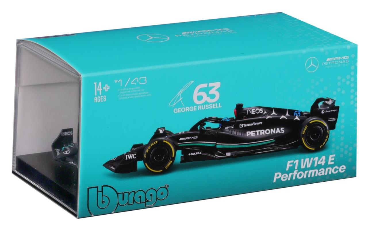 Mercedes-AMG F1 W14 E Perf. Russell 2023 1:43Sammlermodell im Massstab 1:43