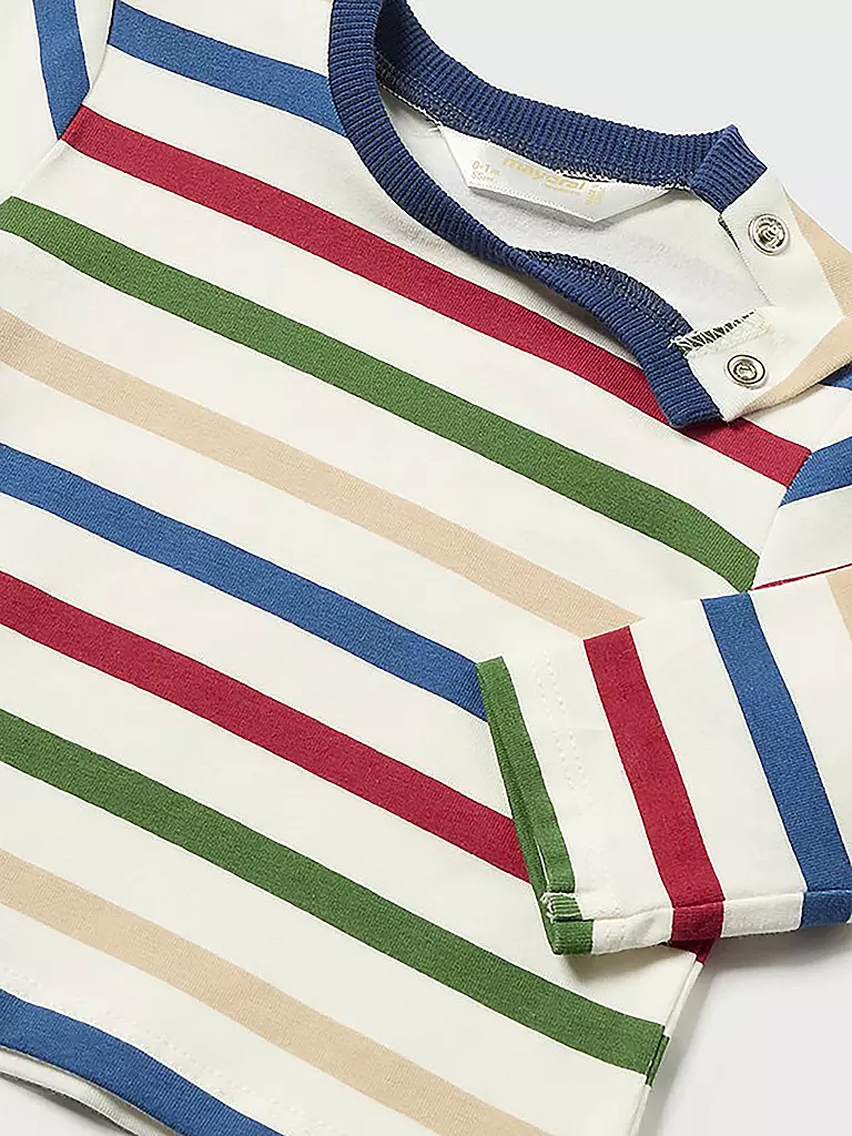 MAYORAL Baby Set Langarmshirt, Latzhose 2-teilig  blau