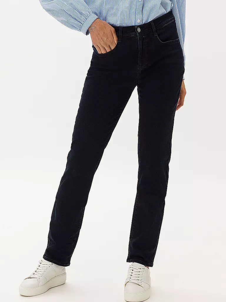 BRAX Jeans Straight Fit CAROLA  dunkelblau