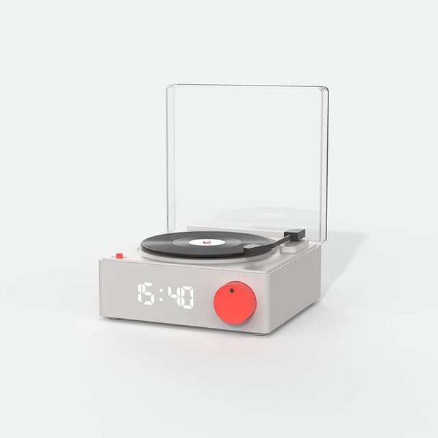 MOBILITY ON BOARD MOB Speaker Alarm Clock Vinyl Retro Grey