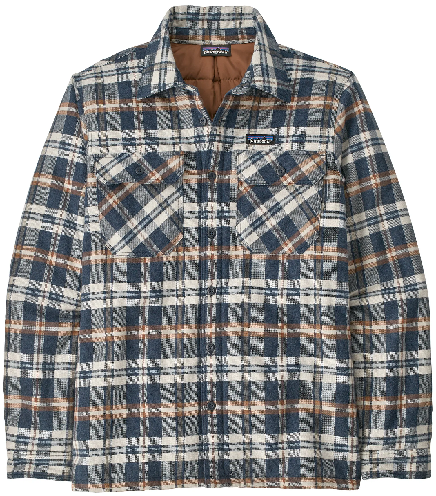 Patagonia M's Insulated Organic Cotton MW Fjord Flannel Shirt Fields: New Navy